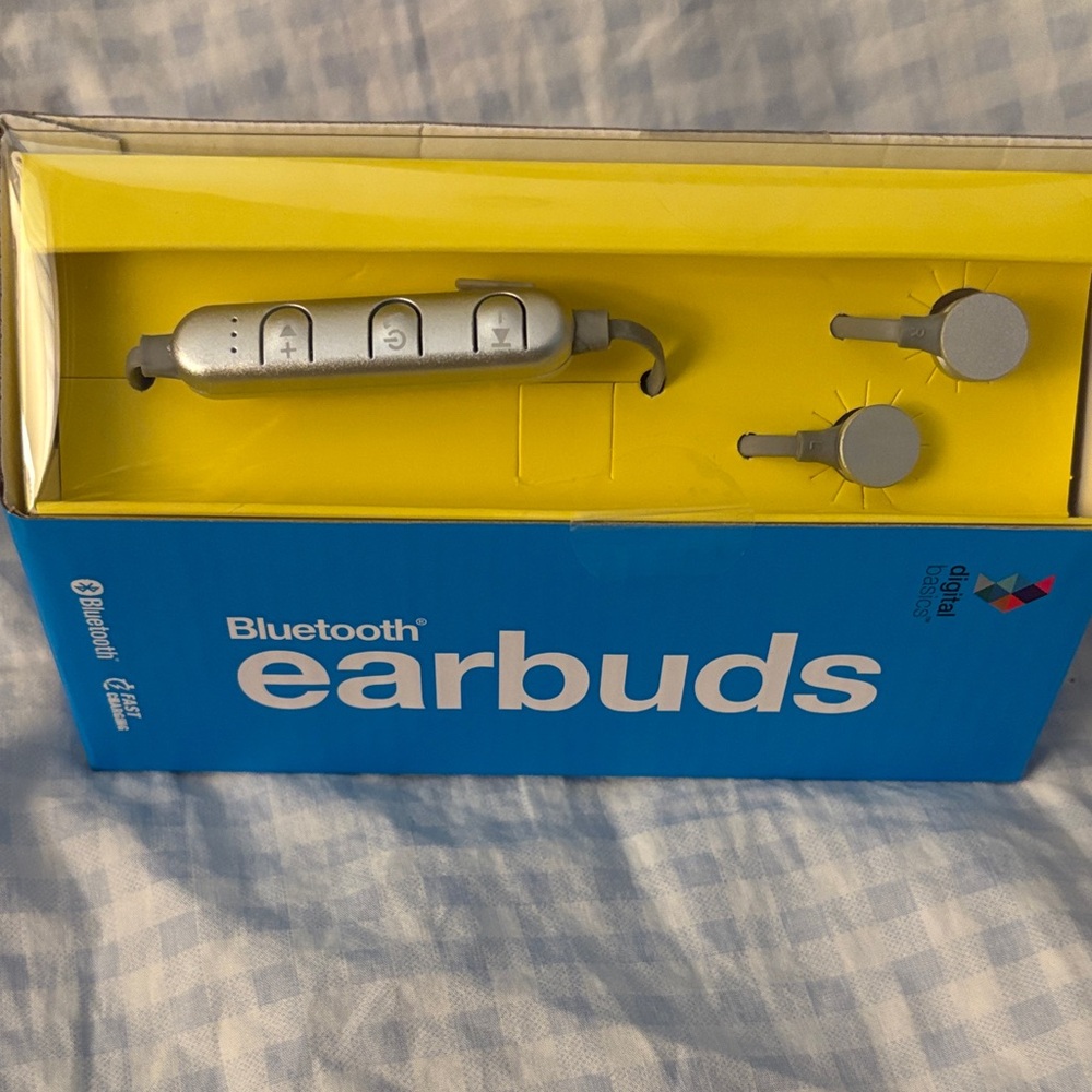 Bluetooth Earbuds - Metallic Silver